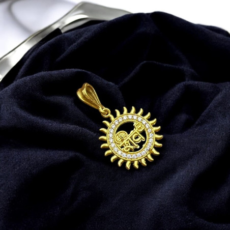 SJPNDG104 Shiva Round Diamond Pendant