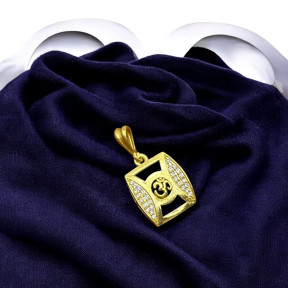 SJPNDG107 Om Diamond Pendant