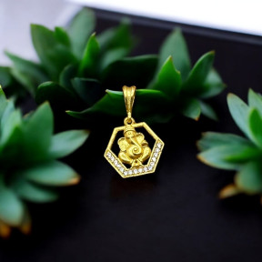 SJPNDG111 Ganesha Diamond Pendant