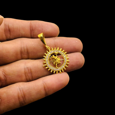 SJPNDG122 Hanuman Diamond Ring Pendant