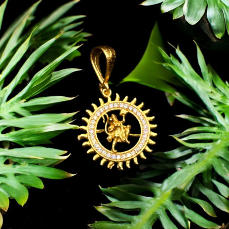 SJPNDG122 Hanuman Diamond Ring Pendant