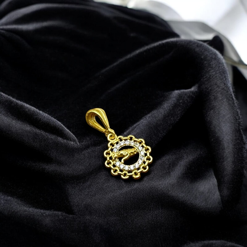SJPNDG123 Jaguar Chain Ring Pendant SJPNDG123 Jaguar Chain Ring Pendant