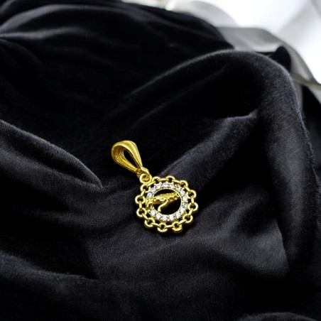 SJPNDG123 Jaguar Chain Ring Pendant